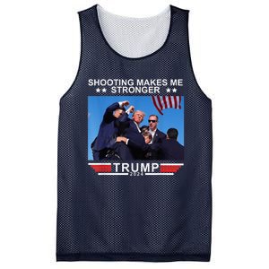 Shooting Makes Me Stronger Trump 2024 Trump 2024 Us Flag Donald Trump Election Mesh Reversible Basketball Jersey Tank