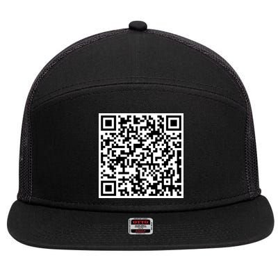 Scan Me Mathew 22:37-38 Bible Quote Shall Love The Lord 7 Panel Mesh Trucker Snapback Hat