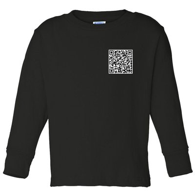 Scan Me Mathew 22:37-38 Bible Quote Shall Love The Lord Toddler Long Sleeve Shirt