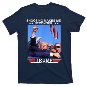 Shooting Makes Me Stronger Trump 2024 Trump 2024 Us Flag Donald Trump Election T-Shirt