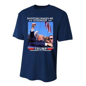 Shooting Makes Me Stronger Trump 2024 Trump 2024 Us Flag Donald Trump Election Performance Sprint T-Shirt