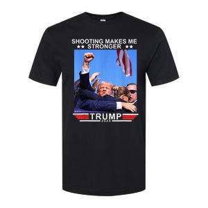 Shooting Makes Me Stronger Trump 2024 Trump 2024 Us Flag Donald Trump Election Softstyle CVC T-Shirt