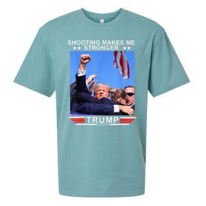 Shooting Makes Me Stronger Trump 2024 Trump 2024 Us Flag Donald Trump Election Sueded Cloud Jersey T-Shirt