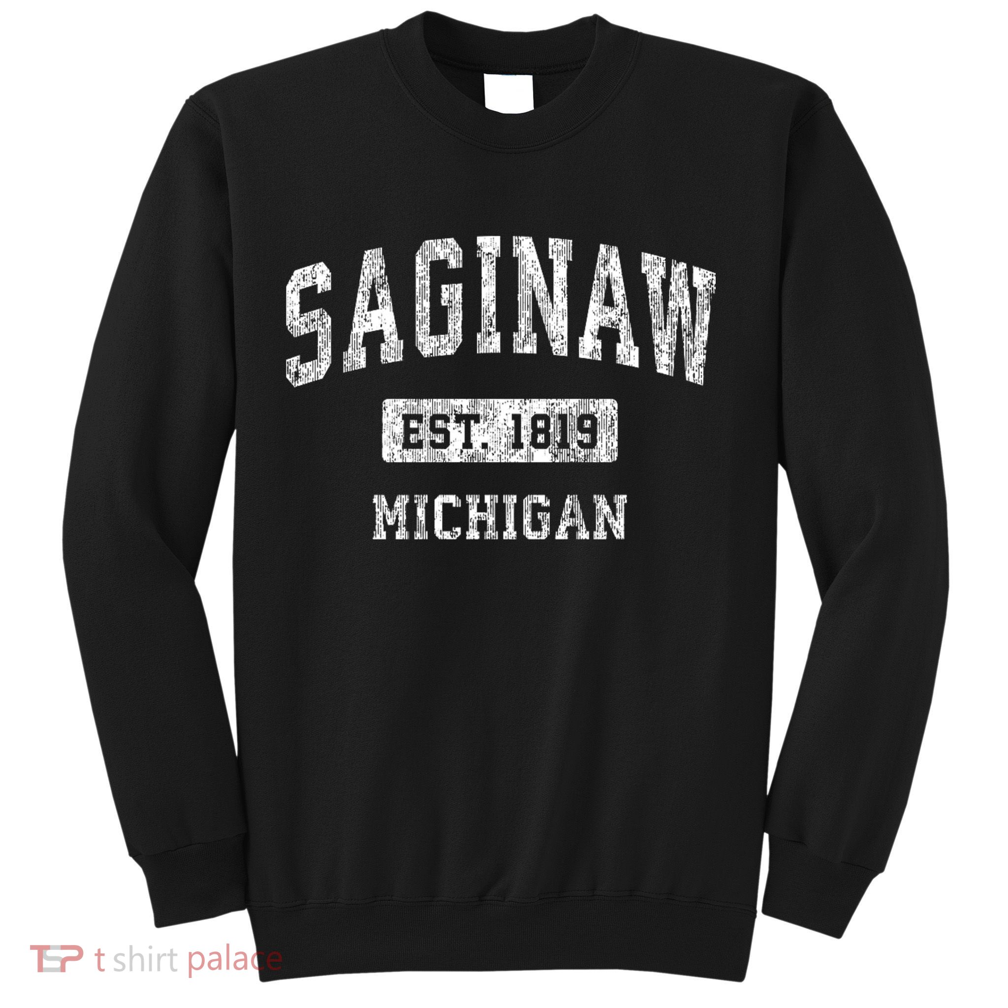 Saginaw Michigan Mi Vintage Sports Sweatshirt