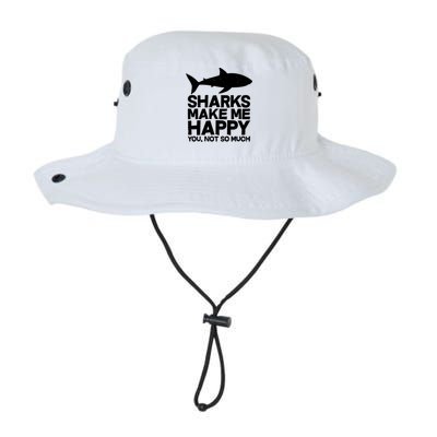Sharks Make Me Happy You Not So Much Bucket Hat