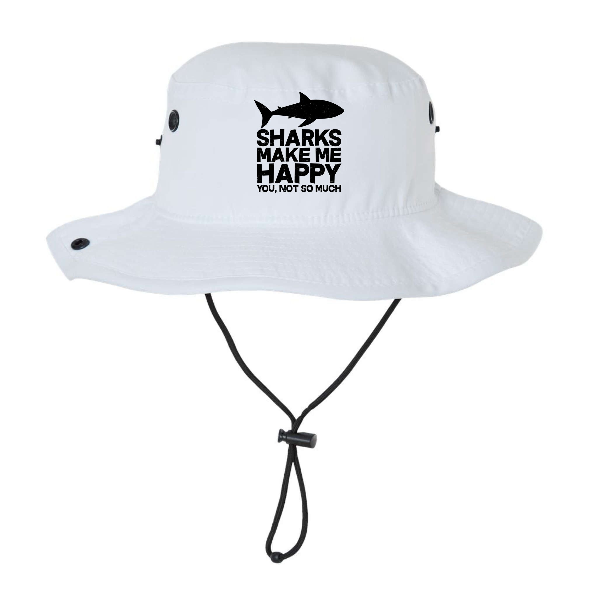 Sharks Make Me Happy You Not So Much Bucket Hat