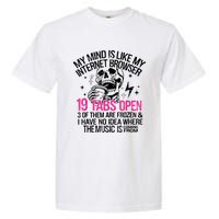 Skeleton My Mind Is Like My Internet Browser 19 Tabs Open Garment-Dyed Heavyweight T-Shirt