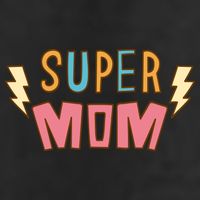 Super Mom Mothers Day 7 Panel Mesh Trucker Snapback Hat