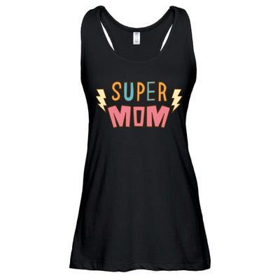 Super Mom Mothers Day Ladies Essential Flowy Tank