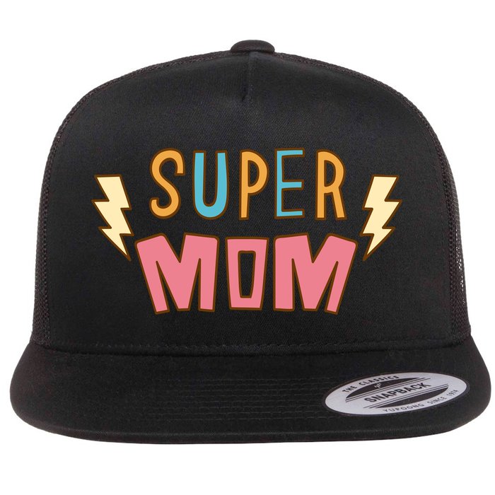 Super Mom Mothers Day Flatbill Hat