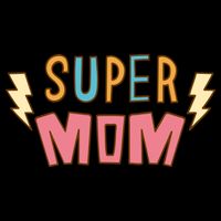 Super Mom Mothers Day Flatbill Hat