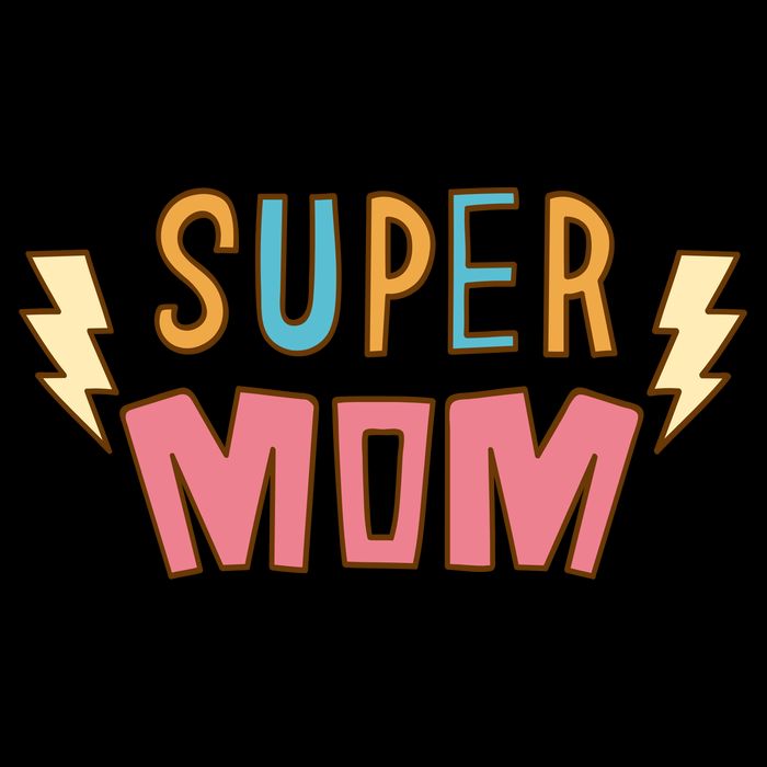 Super Mom Mothers Day Flatbill Hat