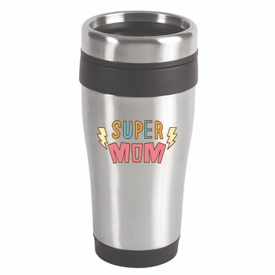 Super Mom Mothers Day 16oz Travel Tumbler