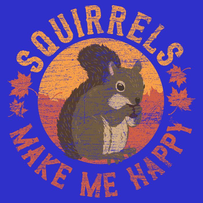 Squirrels Make Me Happy Vintage Squirrel Cute Gift Womens Tank Top