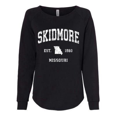 Skidmore Missouri Mo Vintage Athletic Womens California Wash Sweatshirt