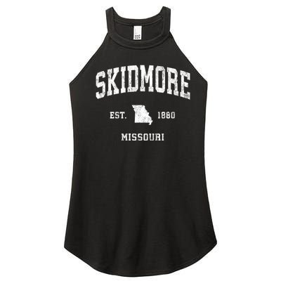 Skidmore Missouri Mo Vintage Athletic Women’s Perfect Tri Rocker Tank