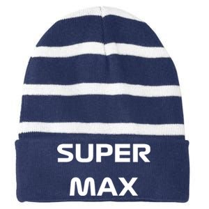 Super Max Striped Beanie with Solid Band