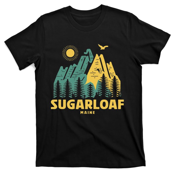 Sugarloaf Mountains Maine Hiking Outdoors Vintage T-Shirt