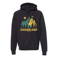 Sugarloaf Mountains Maine Hiking Outdoors Vintage Premium Hoodie