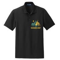 Sugarloaf Mountains Maine Hiking Outdoors Vintage Dry Zone Grid Polo