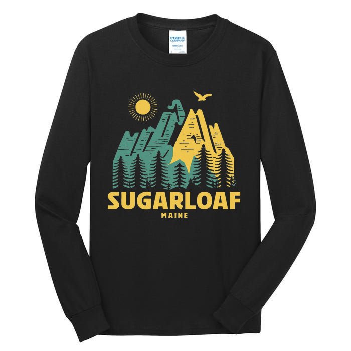 Sugarloaf Mountains Maine Hiking Outdoors Vintage Tall Long Sleeve T-Shirt