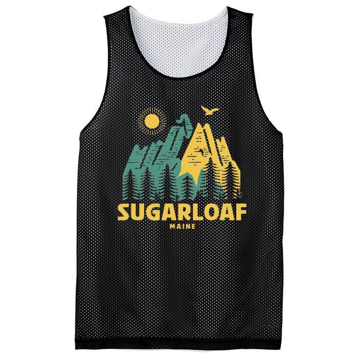 Sugarloaf Mountains Maine Hiking Outdoors Vintage Mesh Reversible Basketball Jersey Tank