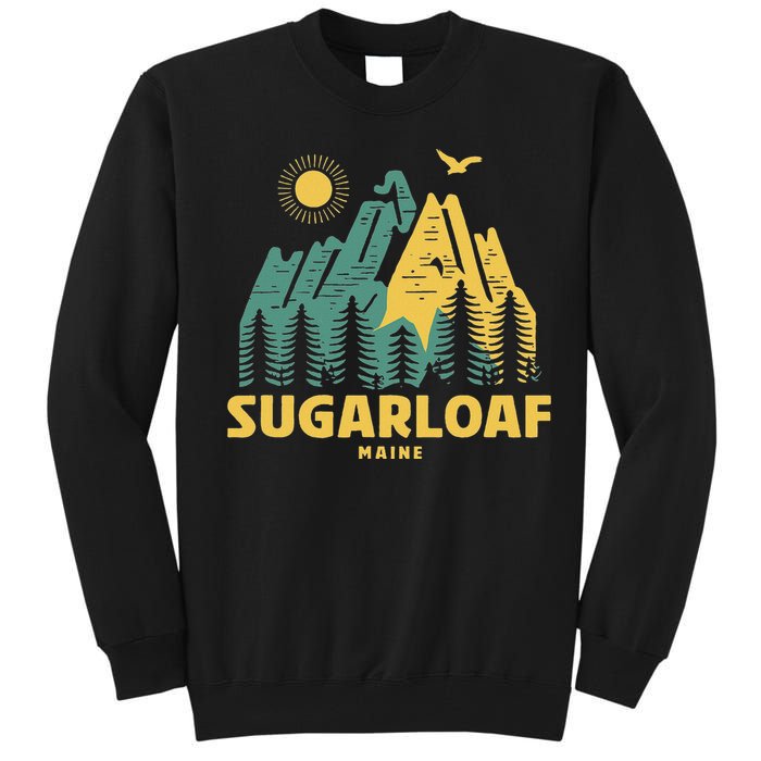 Sugarloaf Mountains Maine Hiking Outdoors Vintage Tall Sweatshirt