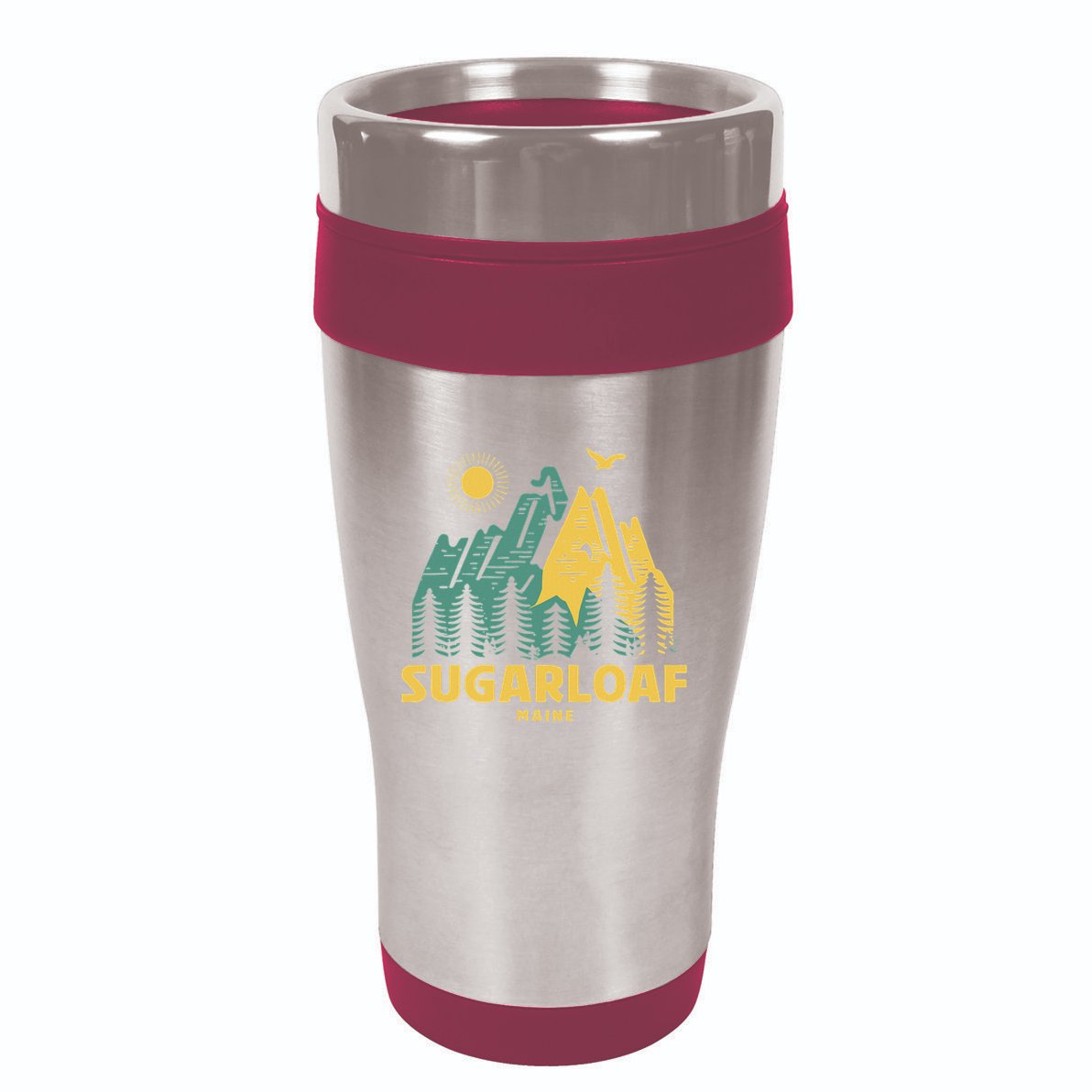 Sugarloaf Mountains Maine Hiking Outdoors Vintage 16oz Travel Tumbler