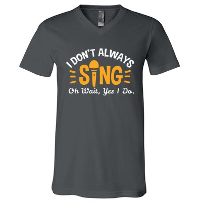 Singer Musician Music Musical Teacher Singing Gift V-Neck T-Shirt