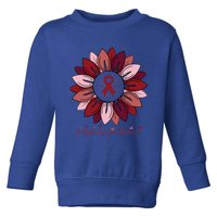 Sunflower Multiple Myeloma Awareness Month Gift Toddler Sweatshirt