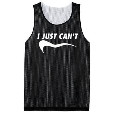 Sarcastic Me Motivating Myself I Just CanT Mesh Reversible Basketball Jersey Tank