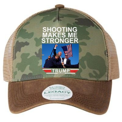 Shooting Makes Me Stronger Trump 2024 Never Surrender Legacy Tie Dye Trucker Hat