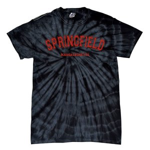 Springfield Massachusetts Ma Red Letter On Springfield Tie-Dye T-Shirt