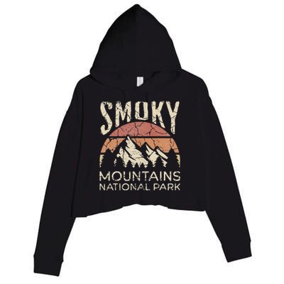 Smoky Mountains National Park Tennessee Hiking Outdoors Crop Fleece Hoodie