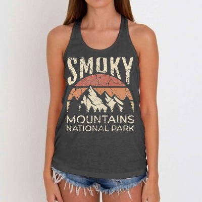 Smoky Mountains National Park Tennessee Hiking Outdoors Women's Knotted Racerback Tank