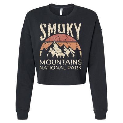 Smoky Mountains National Park Tennessee Hiking Outdoors Cropped Pullover Crew