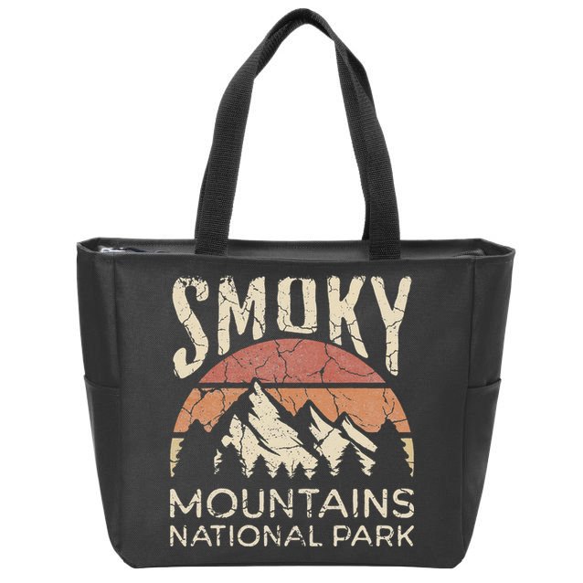 Smoky Mountains National Park Tennessee Hiking Outdoors Zip Tote Bag