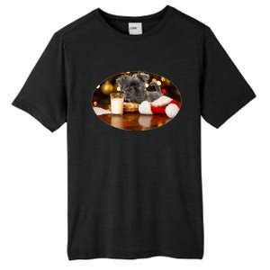 Santa Milk N Cookies Dog Affenpinscher Gift Tall Fusion ChromaSoft Performance T-Shirt