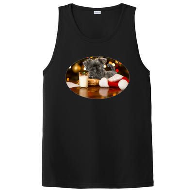 Santa Milk N Cookies Dog Affenpinscher Gift PosiCharge Competitor Tank