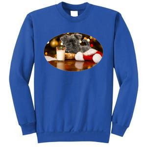 Santa Milk N Cookies Dog Affenpinscher Gift Sweatshirt