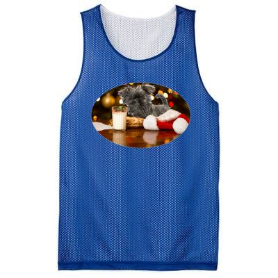 Santa Milk N Cookies Dog Affenpinscher Gift Mesh Reversible Basketball Jersey Tank