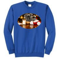 Santa Milk N Cookies Dog Affenpinscher Gift Tall Sweatshirt