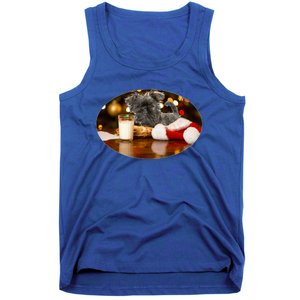 Santa Milk N Cookies Dog Affenpinscher Gift Tank Top