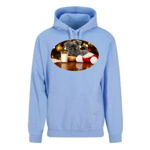 Santa Milk N Cookies Dog Affenpinscher Gift Unisex Surf Hoodie