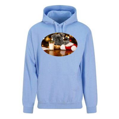 Santa Milk N Cookies Dog Affenpinscher Gift Unisex Surf Hoodie