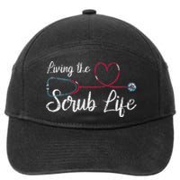 Stethoscope Medical Nursing Scrub Life Nursery 7-Panel Snapback Hat