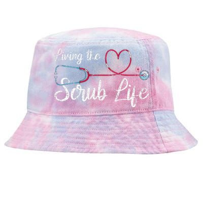 Stethoscope Medical Nursing Scrub Life Nursery Tie-Dyed Bucket Hat