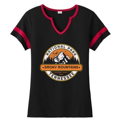 Smoky Mountains National Park Tennessee Hiking Outdoors Ladies Halftime Notch Neck Tee