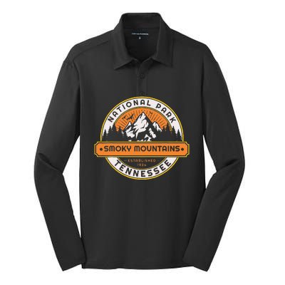 Smoky Mountains National Park Tennessee Hiking Outdoors Silk Touch Performance Long Sleeve Polo