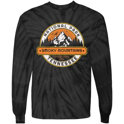 Smoky Mountains National Park Tennessee Hiking Outdoors Tie-Dye Long Sleeve Shirt